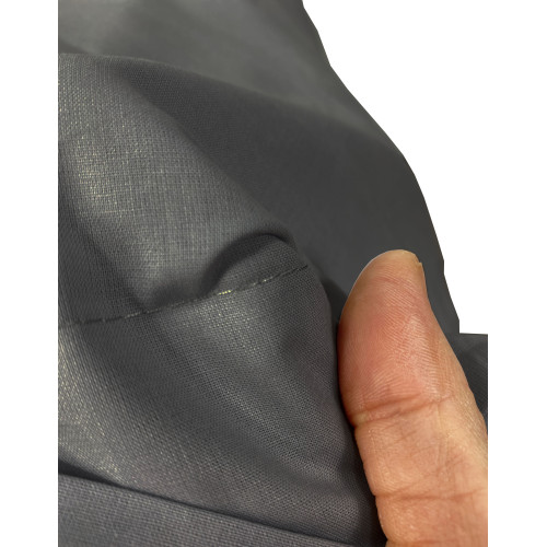 Coppia Federe Guanciale Grigio Piombo 100% Cotone, Made in Italy, Lavabile, 52x82 cm