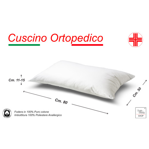 GUANCIALE ORTOPEDICO ANTI CERVICALE IN POLIESTERE