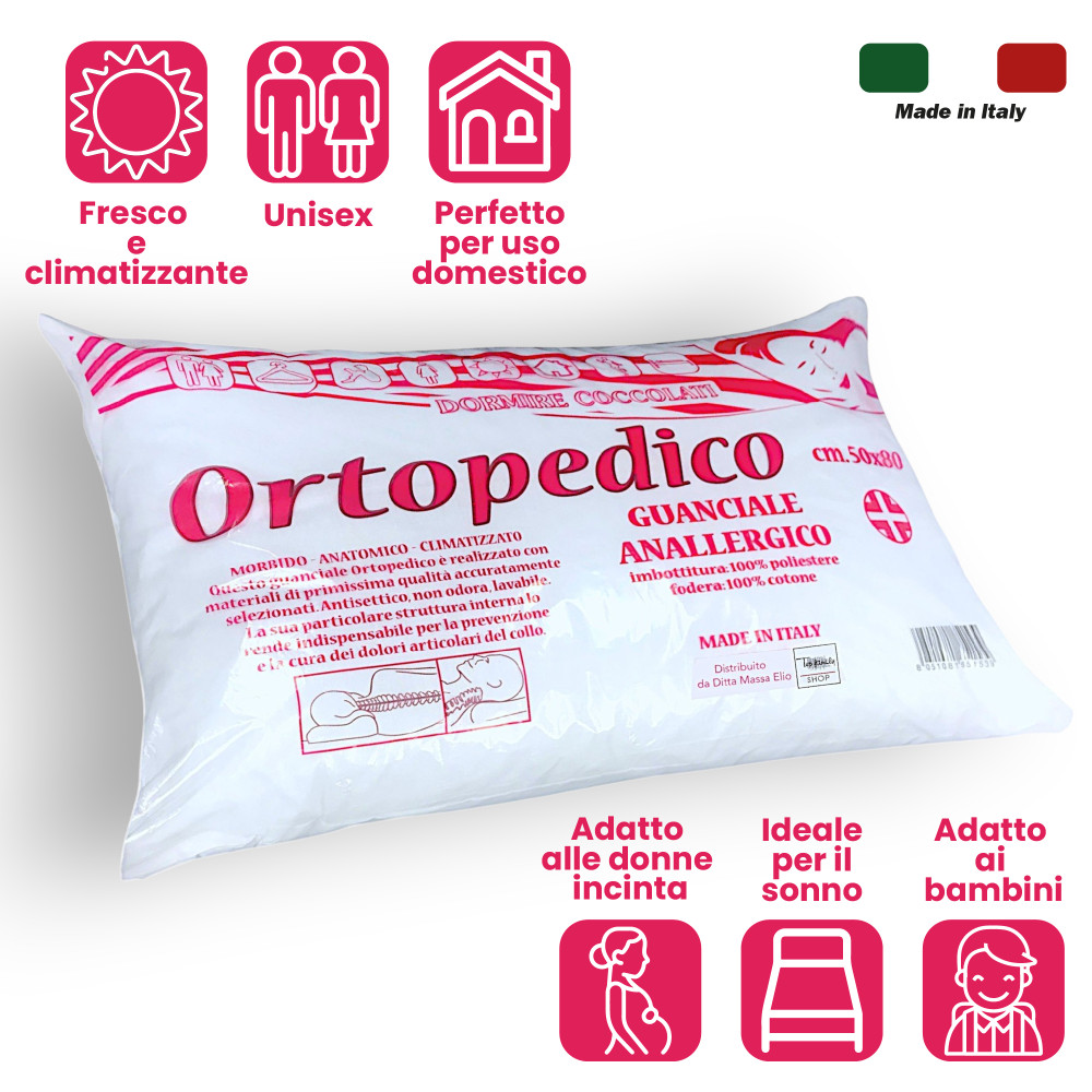 ALMOHADA ORTOPÉDICA ANTICERVICAL DE POLIÉSTER
