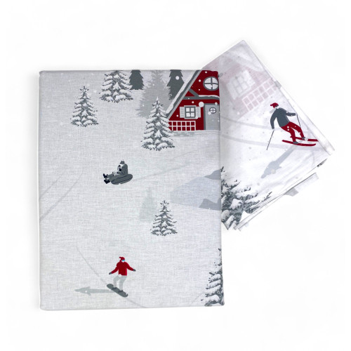 Copripiumino Tirolese Montebianco – 100% Cotone | Design Double Face
