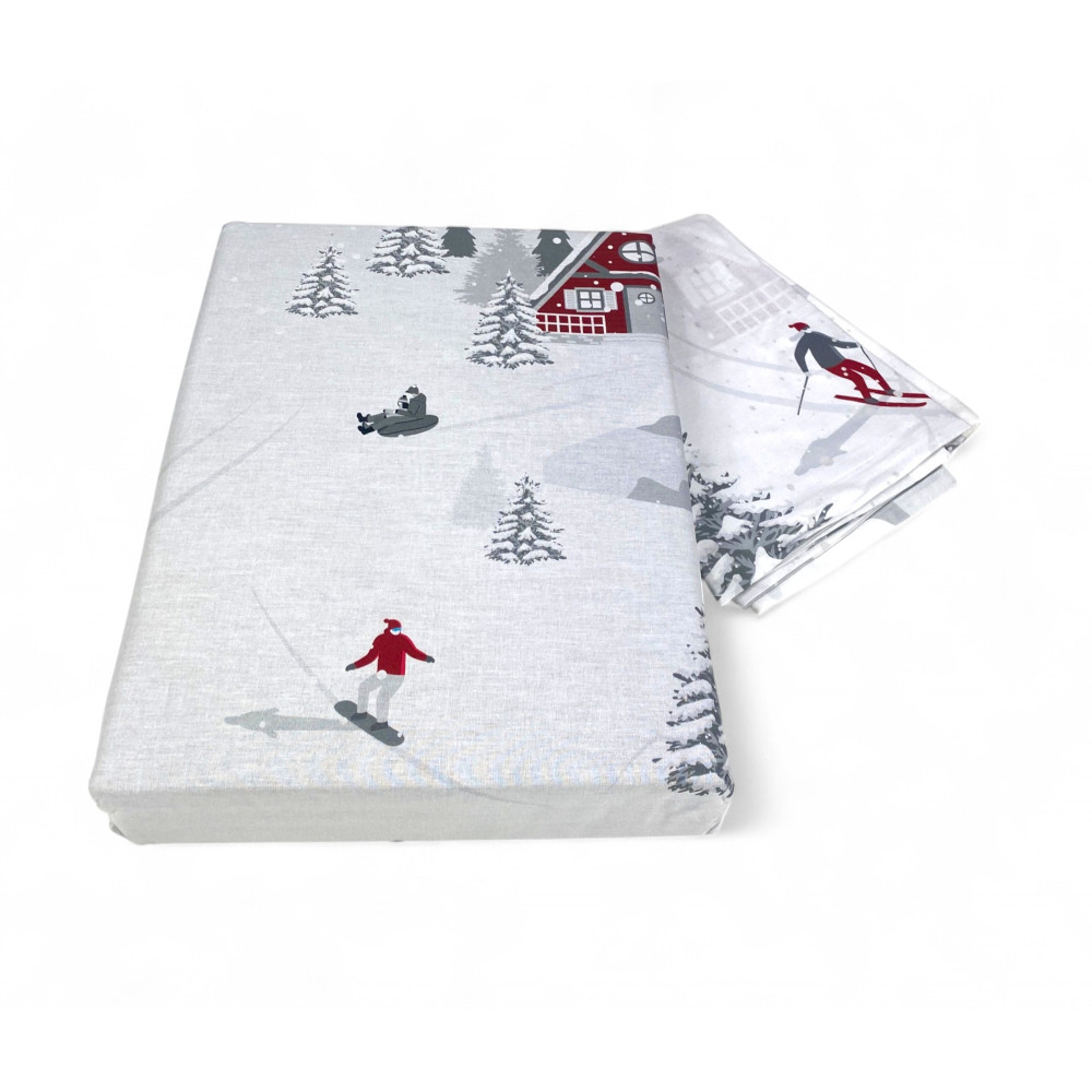 Copripiumino Tirolese Montebianco – 100% Cotone | Design Double Face
