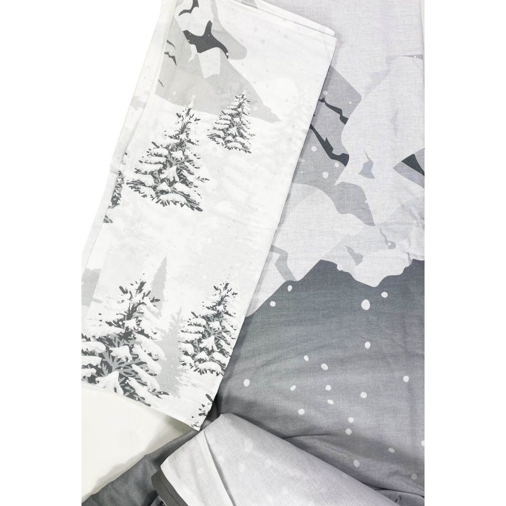 Housse de couette tyrolienne Montebianco – 100 % coton | Design Double Face