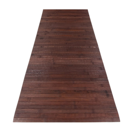 KITCHEN RUG IN WOOD bamboo WOODY plain BROWN