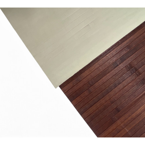KITCHEN RUG IN WOOD bamboo WOODY plain BROWN