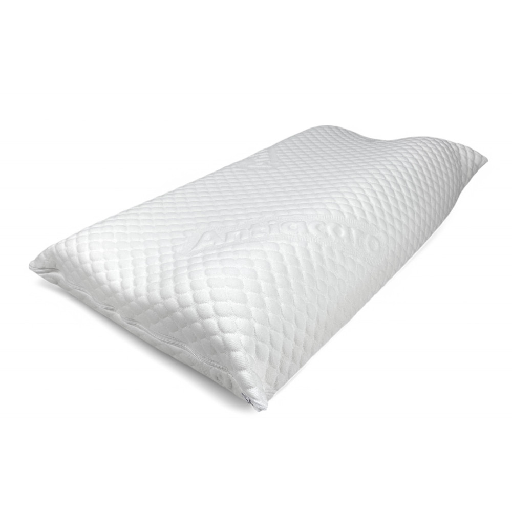 BUBBLES Cuscino Cervicale Memory Foam – Ortopedico, Anallergico, Sfoderabile