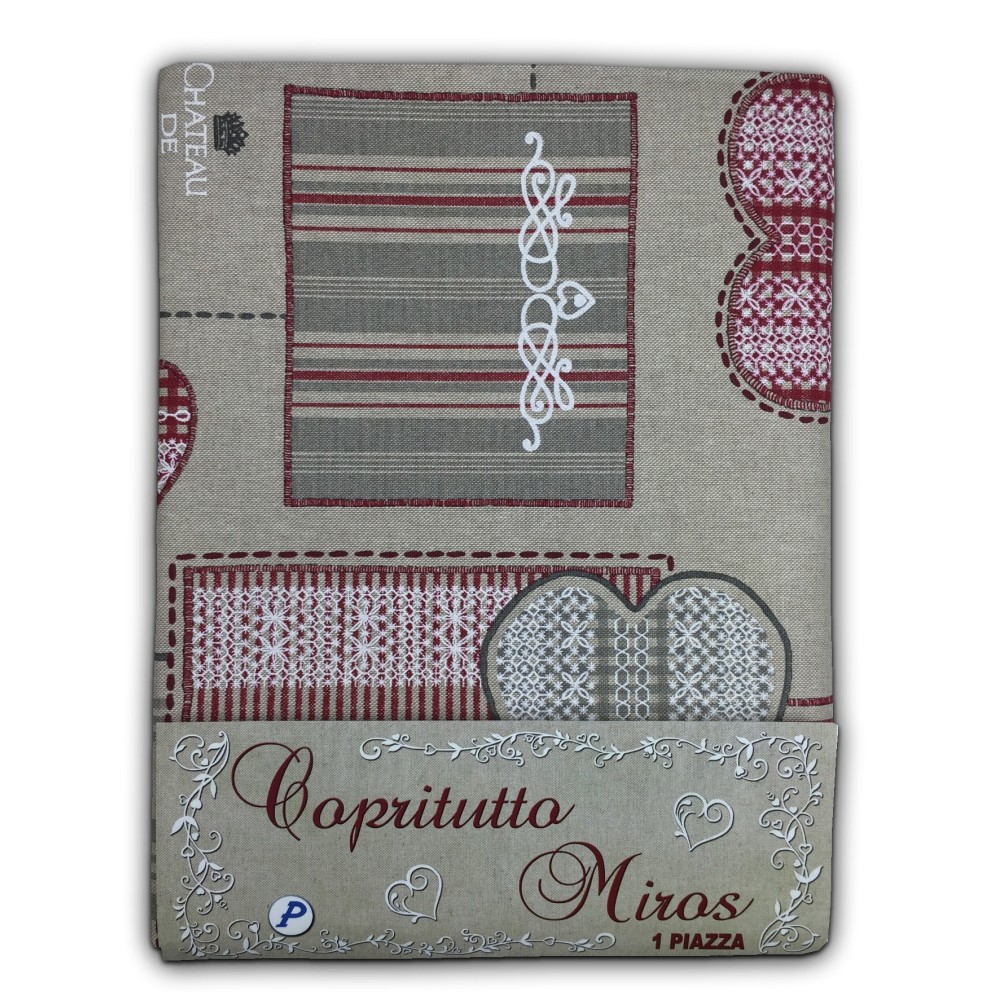 telo arredo, gran foulard, in cotone naturale