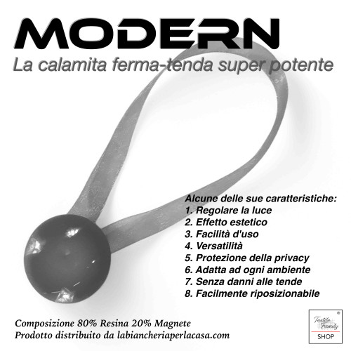 Fermatenda Magnetico Grigio "Modern" - 1 Pezzo, Design Elegante, Super Potente