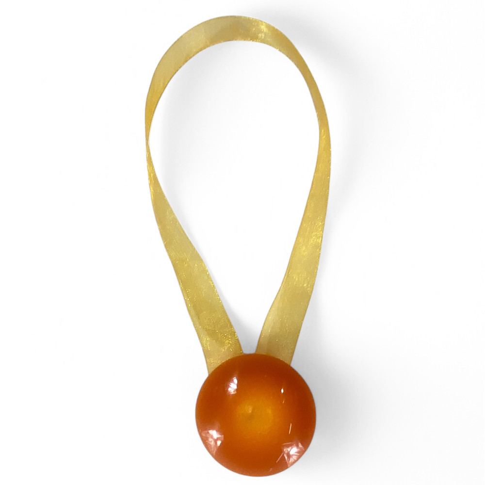 Magnetischer Gardinenstopper Orange "Modern" - 1 Stück, elegantes Design, super leistungsstark