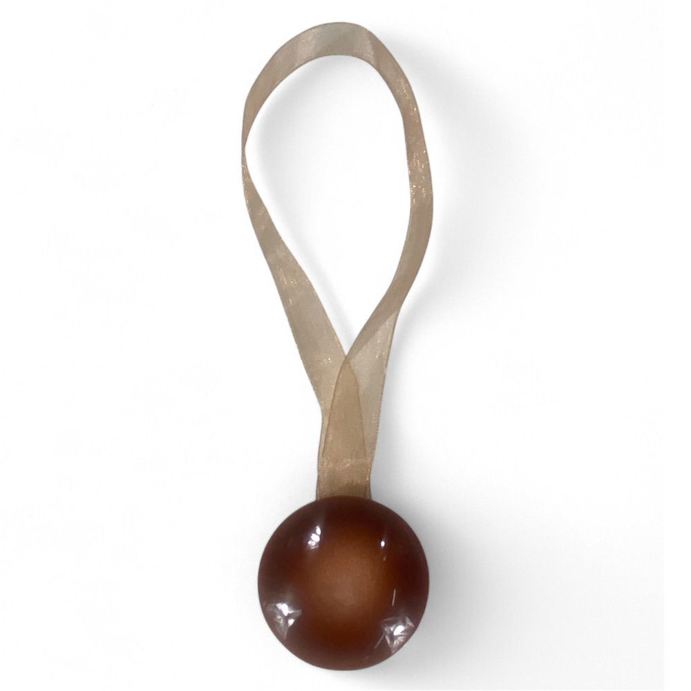 Brown Magnetic Curtain Stopper "Modern" - 1 piece, elegant design, super powerful
