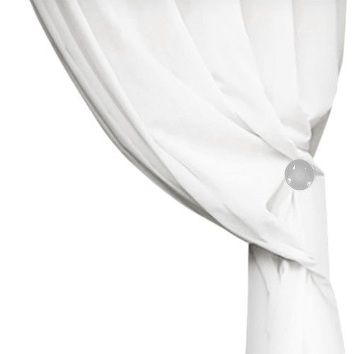 Butée de rideau magnétique blanche « Moderne » - 1 pièce, design élégant, super puissant