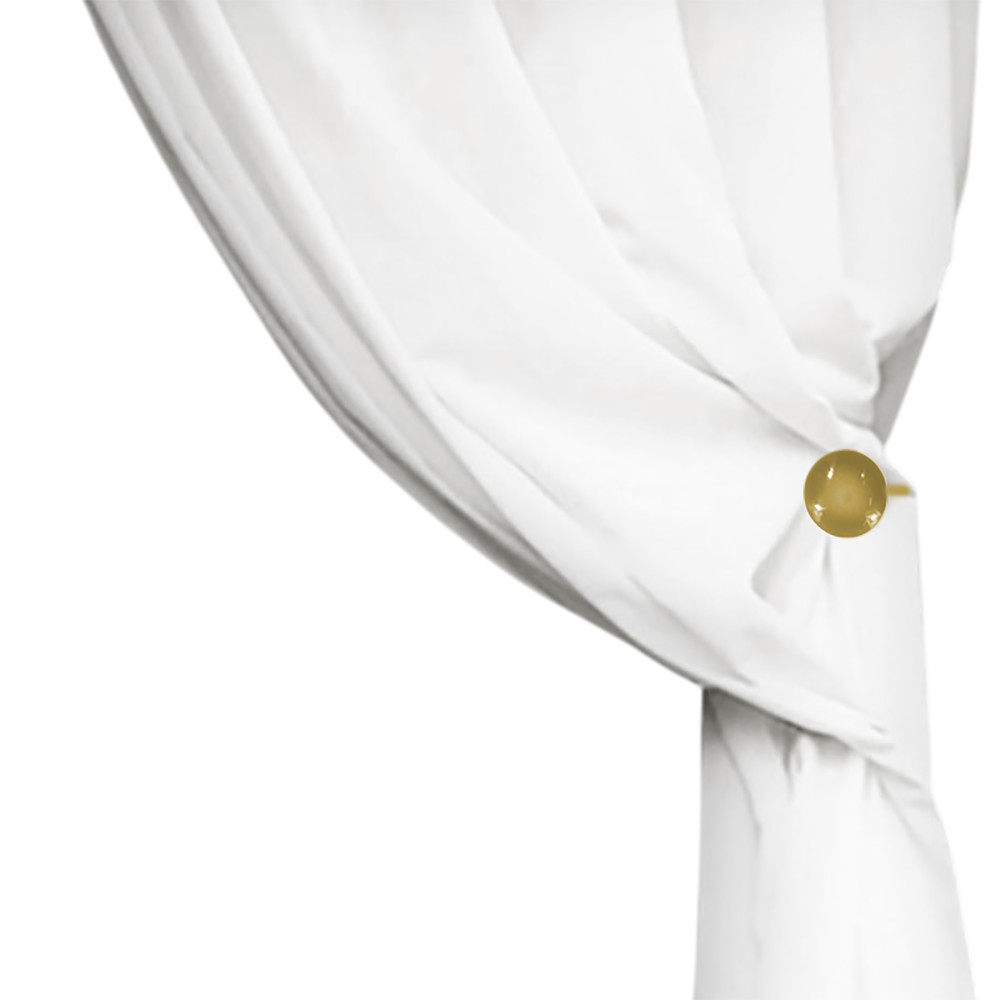 Butée de rideau magnétique beige « Modern » - 1 pièce, design élégant, super puissant