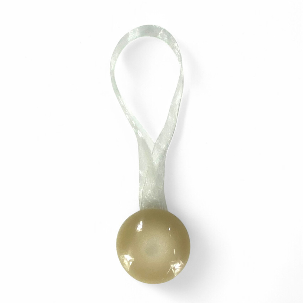 Butée de rideau magnétique beige « Modern » - 1 pièce, design élégant, super puissant