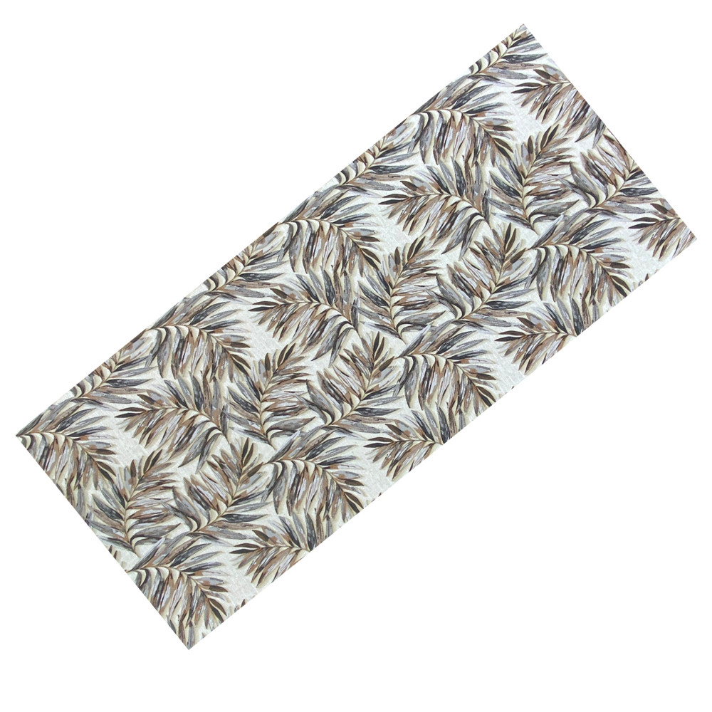 Alfombra de cocina antideslizante - Camino lavable - Patrón de hojas - Made in Italy