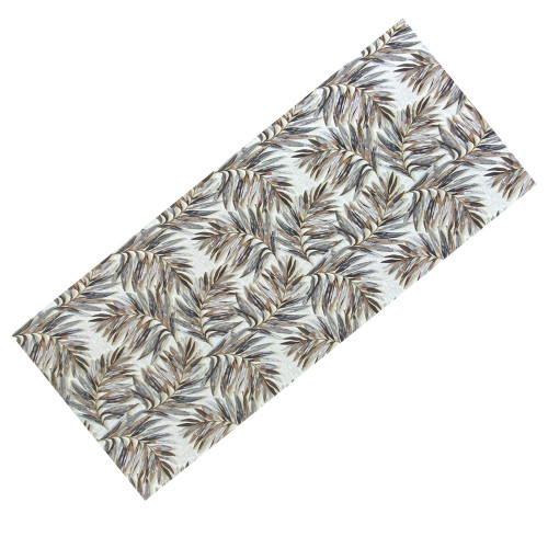 Tapis de cuisine antidérapant - Chemin de table lavable - Motif de feuilles - Fabriqué en Italie
