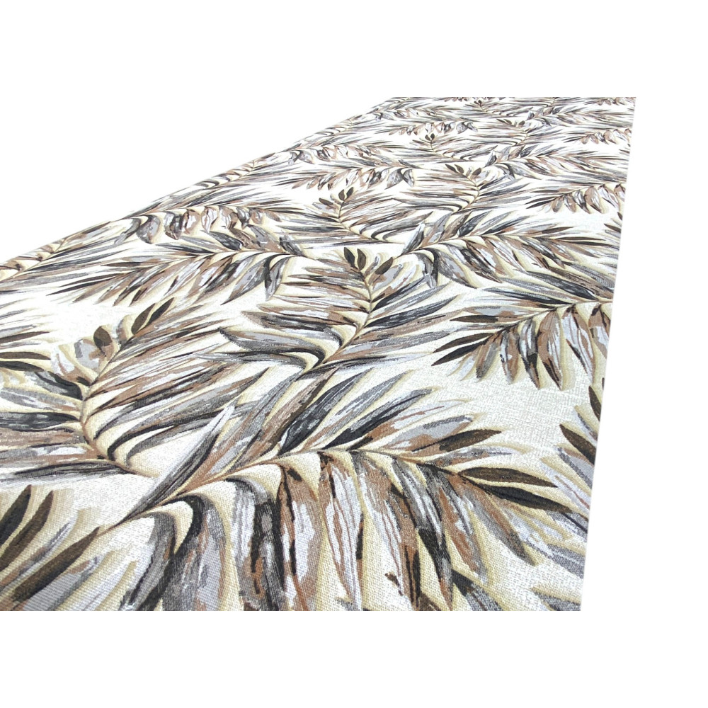 Alfombra de cocina antideslizante - Camino lavable - Patrón de hojas - Made in Italy
