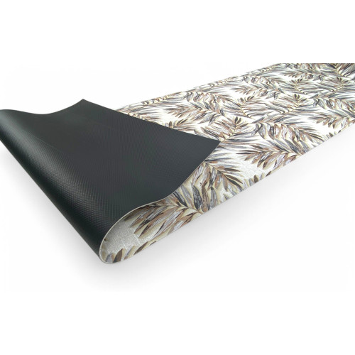 Alfombra de cocina antideslizante - Camino lavable - Patrón de hojas - Made in Italy