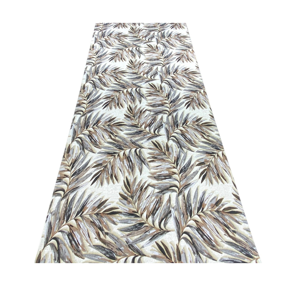Non-slip Kitchen Rug - Washable Runner - Leaf Pattern - Made in Italy