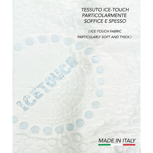 Coprimaterasso Rinfrescante Freddo+ Ice-Touch, Estivo, Termoregolatore, Traspirante, Morbido, Elasticizzato, Lavabile