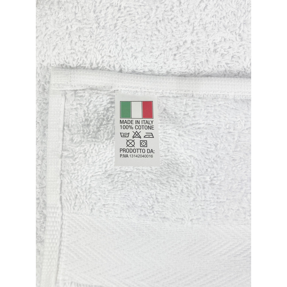 Set de 6 Toallas de Rizo 100% Algodón Blanco 60x110 cm