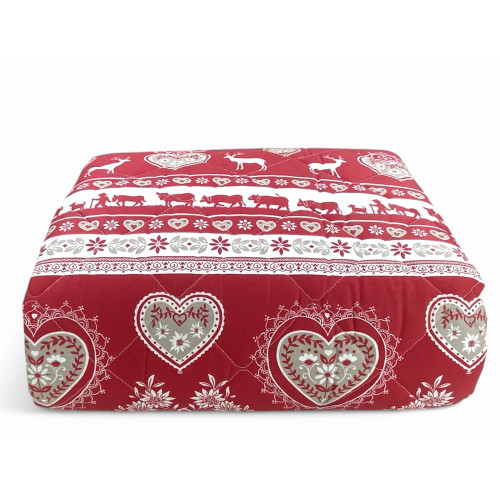 Couvre-lit matelassé pur coton et polyester, non-allergène
