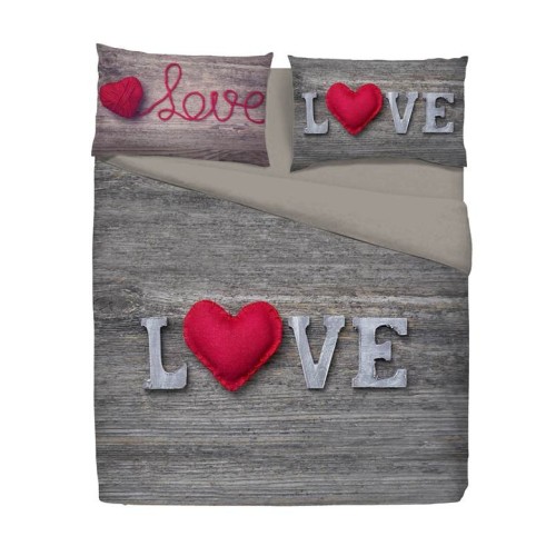 DAISY HEART LOVE SHABBY TIROLER BETTBEZUG