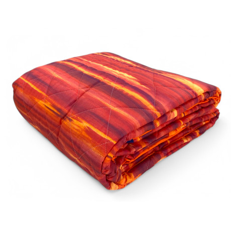 Trapuntino leggero Kot Pennellato Bordeaux - Quilt primaverile estivo piegato - 100% cotone - Made in Italy