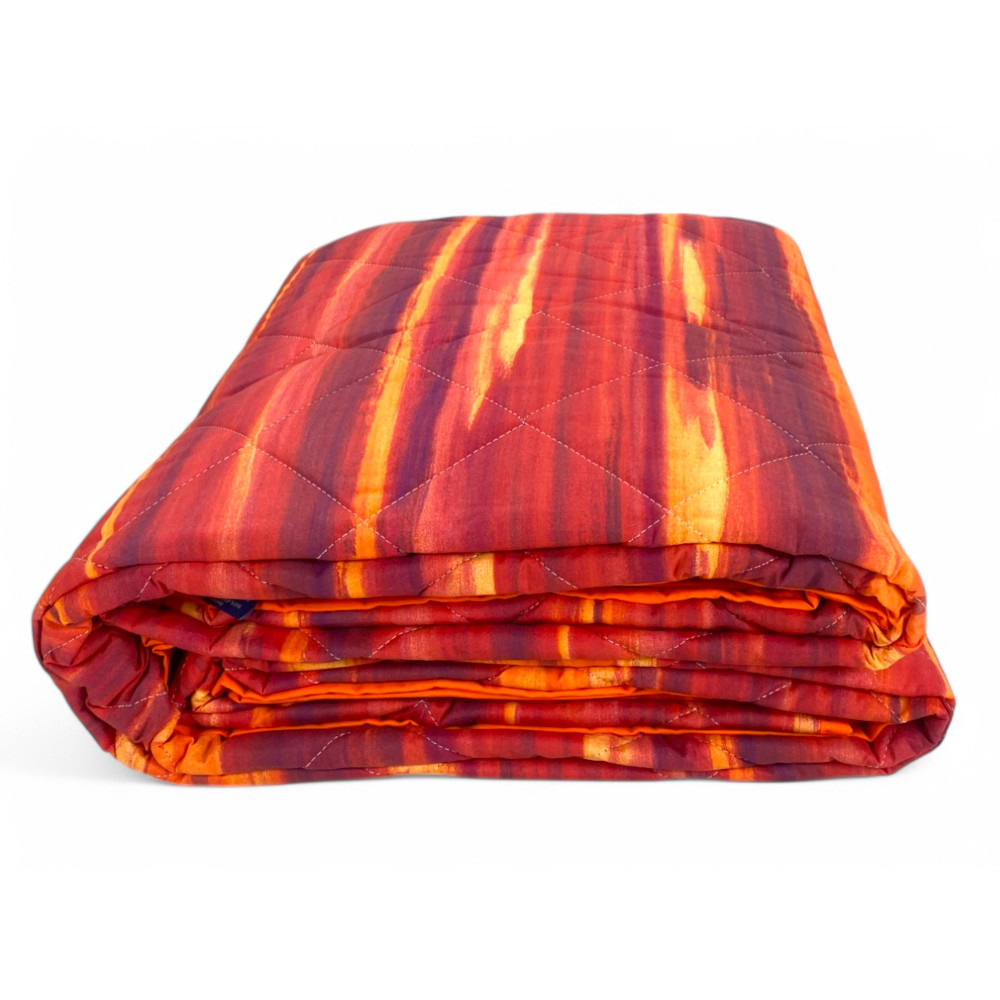 Trapuntino Kot Pennellato Bordeaux - Quilt primaverile estivo in cotone - Made in Italy con confezione originale