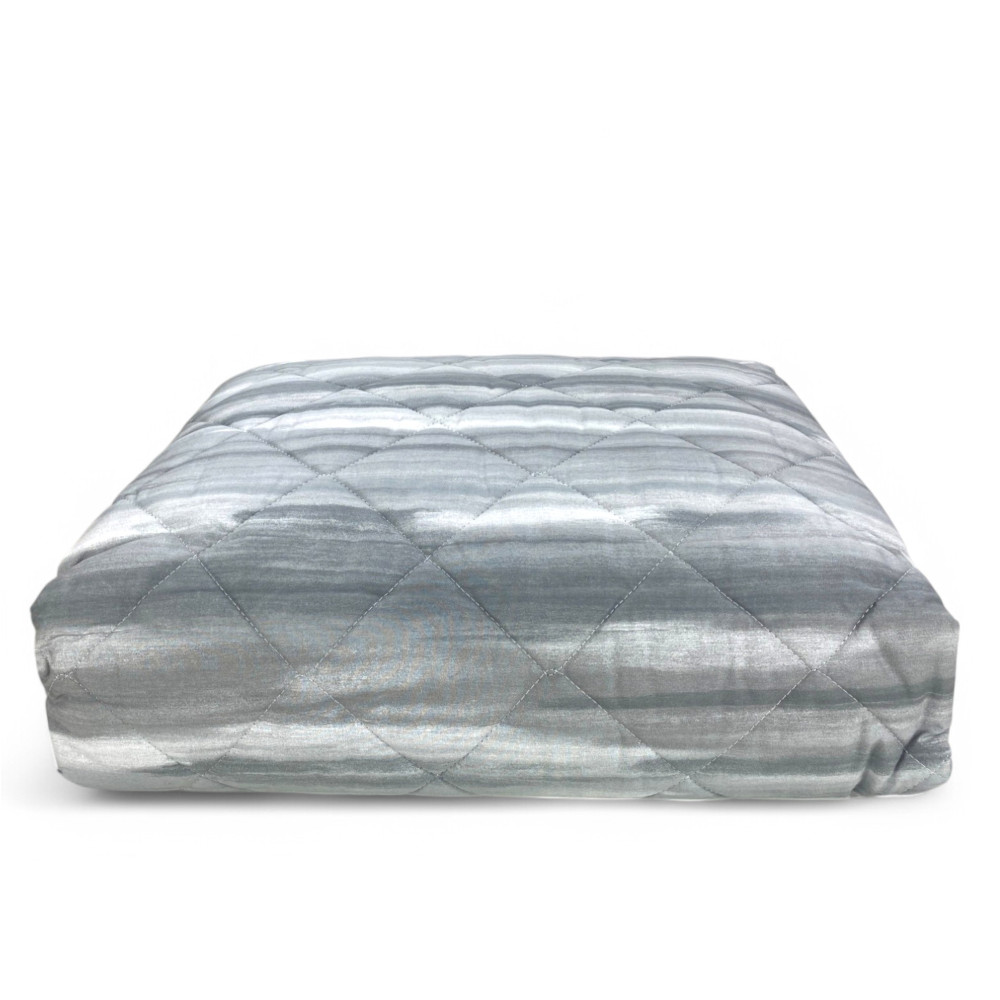Edredón cepillado gris Kot para primavera y verano - Ideal para camas individuales, queen-size y dobles