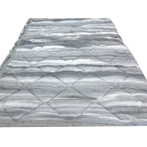 Trapuntino Kot Pennellato Grigio - Quilt primaverile estivo in cotone - Made in Italy con confezione originale