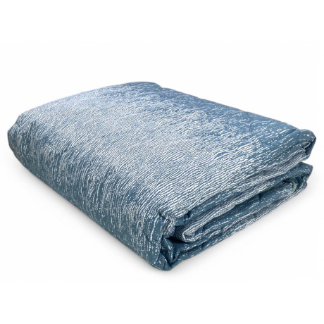 Trapuntino leggero Kot Bollicine Ottanio - Quilt primaverile estivo piegato - 100% cotone - Made in Italy
