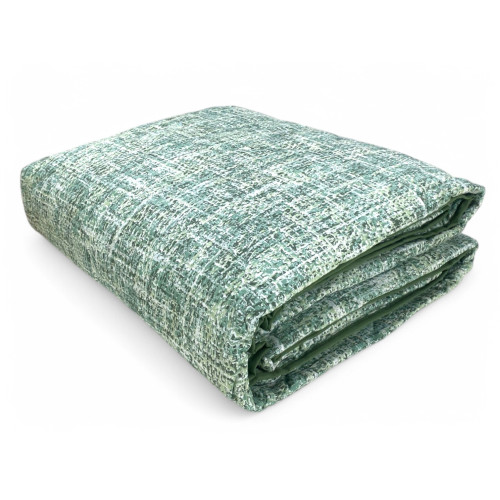 Edredón Kot Coco Verde - Colcha Acolchada Primavera Verano - 100% Algodón - Made in Italy