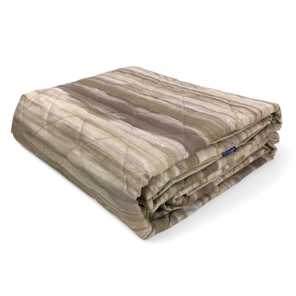 Trapuntino leggero Kot Pennellato Beige - Copriletto trapuntato mezza stagione - 100% cotone - Made in Italy