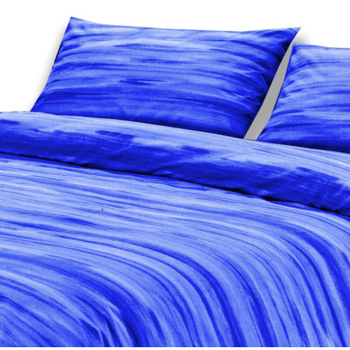 Trapunta Leggera Kot Pennellato Blu - Copriletto traspirante in cotone - Ipoallergenico e confortevole