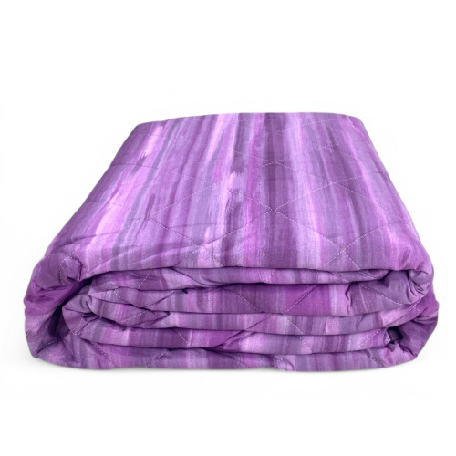 Quilt primaverile Kot Pennellato Lilla - Disponibile per letto singolo, una piazza e mezza e matrimoniale