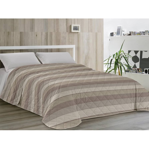 Kot Riga Beige Quilt - Colcha de algodón transpirable - Hipoalergénica y cómoda