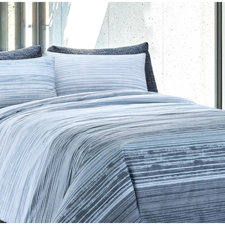 Kot Stripe Blue Quilt - Frühling Sommer Quilt - 100% Baumwolle - Made in Italy 2
