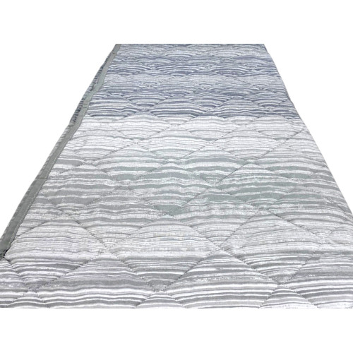 Grey Kot Stripe Quilt - Lightweight cotton quilt with original packaging - Made in Italy