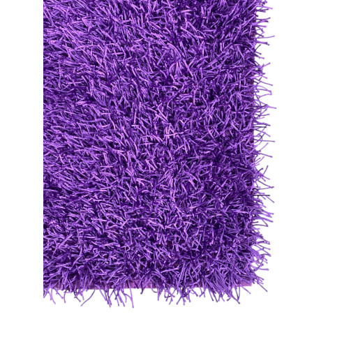 Alfombra Shaggy Purple Lilac – Pelo de 6 cm de largo – 12 tamaños, anudada a mano