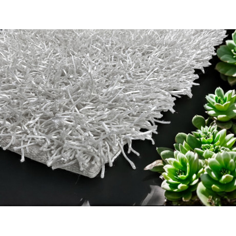 Alfombra Shaggy Blanco – Pelo 6 cm, Antideslizante, Suave – 12 Tallas 2