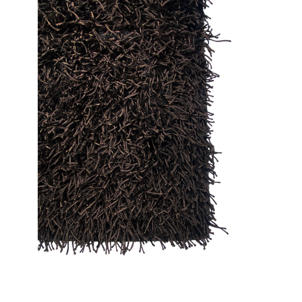 Tappeto Shaggy Marrone – Pelo 6 cm, Antiscivolo – 12 Misure, Annodato a Mano