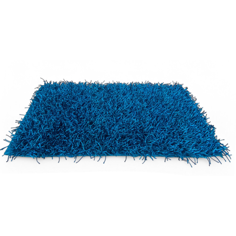 Shaggy Rug Blue – Pile 6 cm, Non-slip, Soft – 12 Sizes