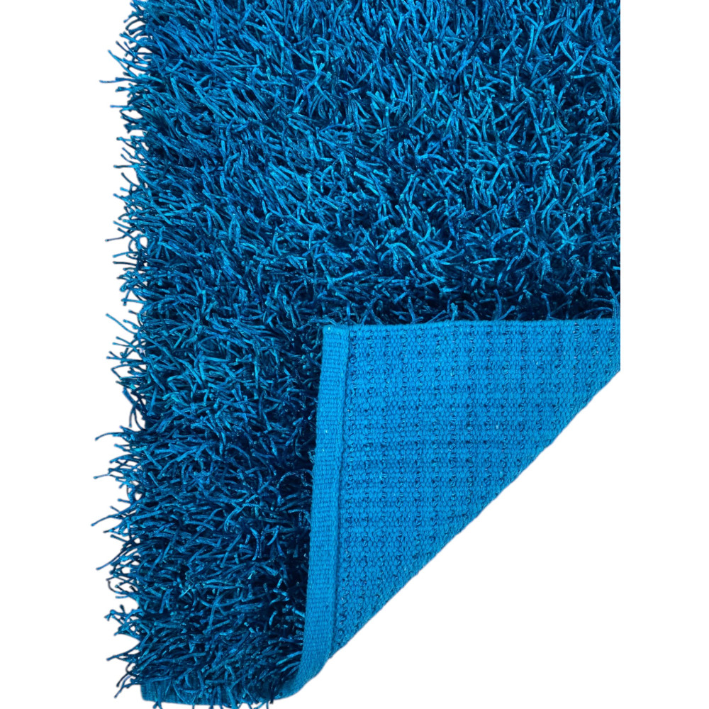 Shaggy Rug Blue – Pile 6 cm, Non-slip, Soft – 12 Sizes