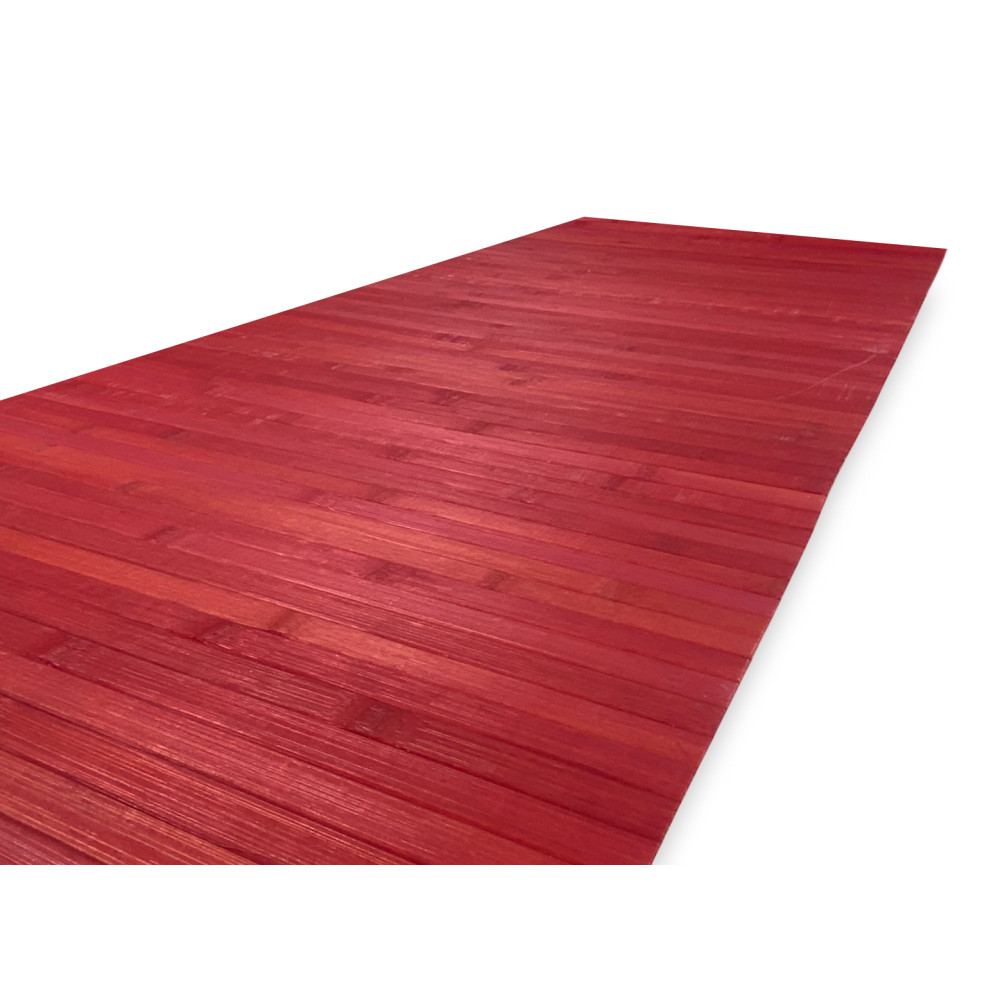 Red bamboo wood rug with original packaging, different sizes available