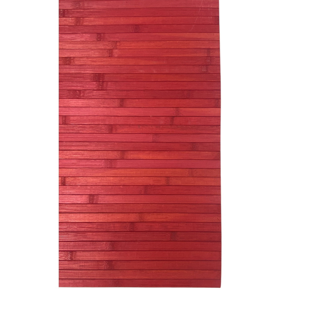 Red bamboo rug for living room, bathroom and kitchen, modern style