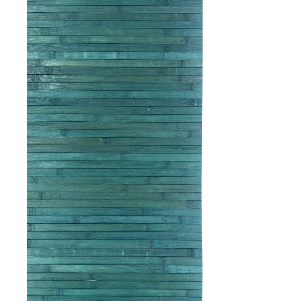 Tappeto cucina bambù blu tinta unita 50x100 cm, resistente e facile da pulire