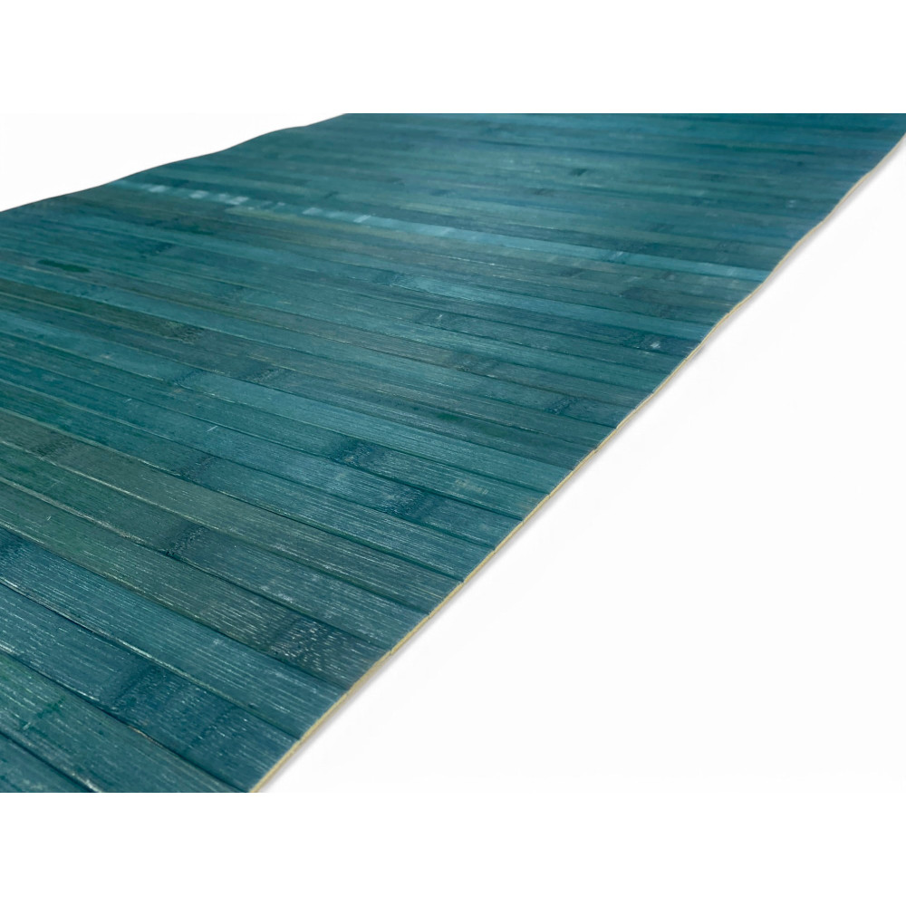Tapis en bambou bleu pour le salon, la salle de bain et la cuisine, style moderne