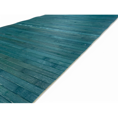 Blue bamboo rug for living room, bathroom and kitchen, modern style