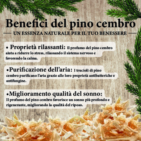 Virutas de pino suizo - Pino suizo de los Dolomitas, 100% natural y certificado 2