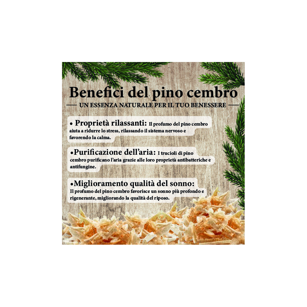 Bags with pine shavings to perfume and purify rooms