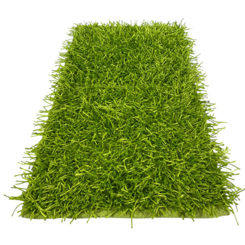 Green Shaggy Rug – Pile 6 cm, Non-slip, Soft – 12 Sizes